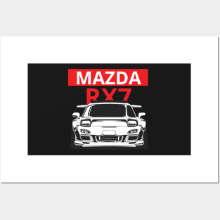 mazda rx7 Posters and Art